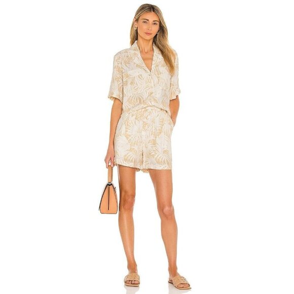 Anine Bing Austin Top in Yellow Small Womens Blouse Button Down - Picture 3 of 16